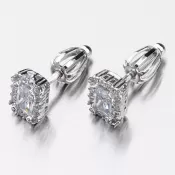 Strieborné náušnice kôstky UPST-121523S