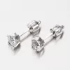 Dámske náušnice biele zlato 585 zirkón 42-31730
