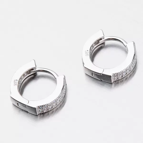 Strieborné kruhy so zirkónmi UCST-121557