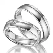 Strieborné snubné prstene SP-SI-012