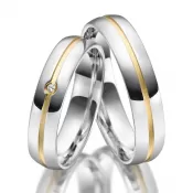 Strieborné snubné prstene so zirkónom SP-SI-025