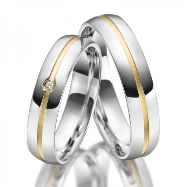 Strieborné snubné prstene so zirkónom SP-SI-025