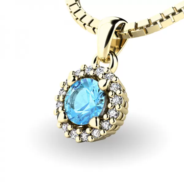 Dámsky prívesok prírodný diamant 0,50 ct G/SI 10927-ZL-TPZ