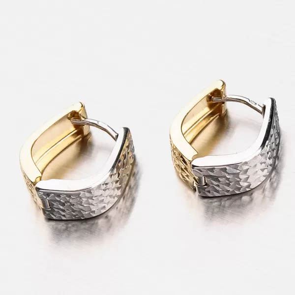 Dámske náušnice zlatý mix 585 42-3936