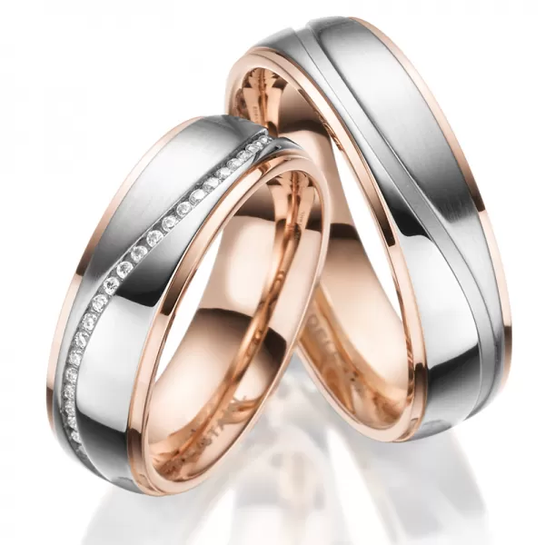 Oceľové snubné prstene SP-ES-023