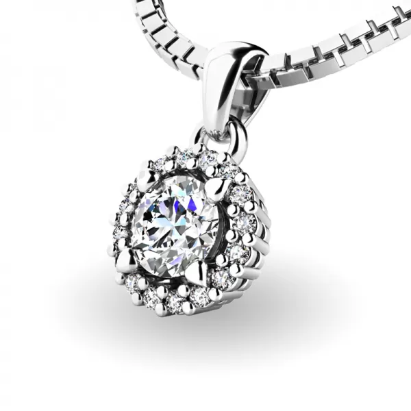 Luxusný prívesok s diamantmi 10927-B-DIA