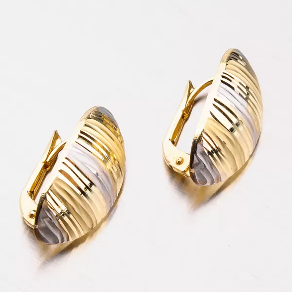 Dámske náušnice žlté zlato 585 12-490