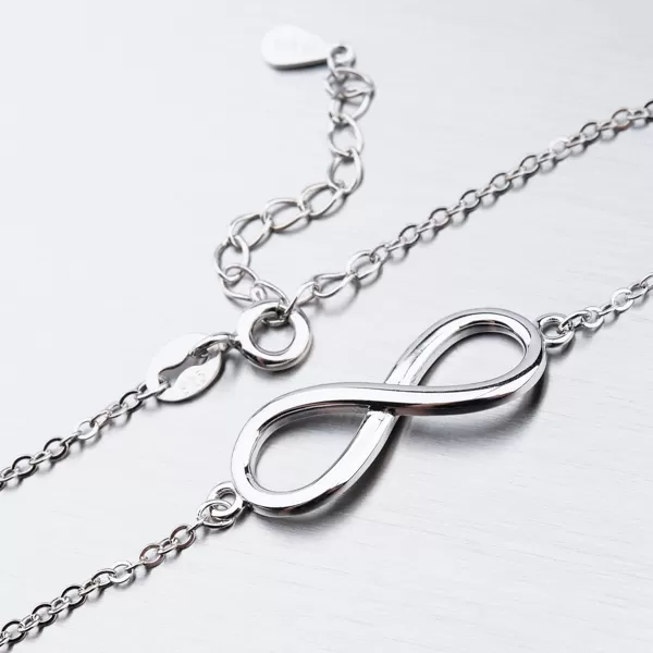 Strieborný náramok nekonečno BST-14404