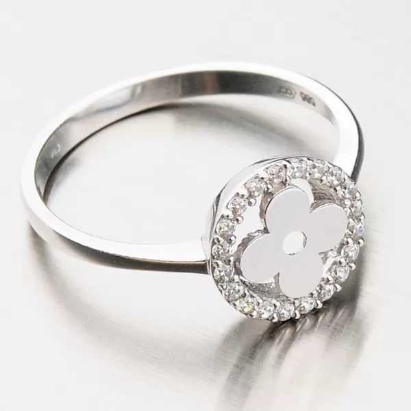 Prsteň so zirkónmi 11-264