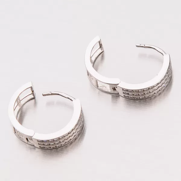 Zlaté kruhy so zirkónmi 12-380