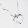 Strieborné srdce so zirkónmi HST-13280
