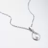 Strieborný náhrdelník s perlou SST-15984