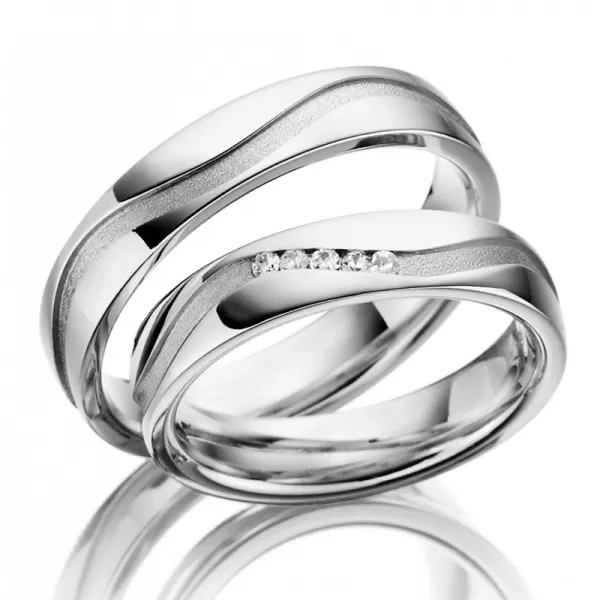 Strieborné snubné prstene so zirkónmi SP-SI-020