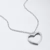 Strieborný náhrdelník so zirkónmi SST-15886