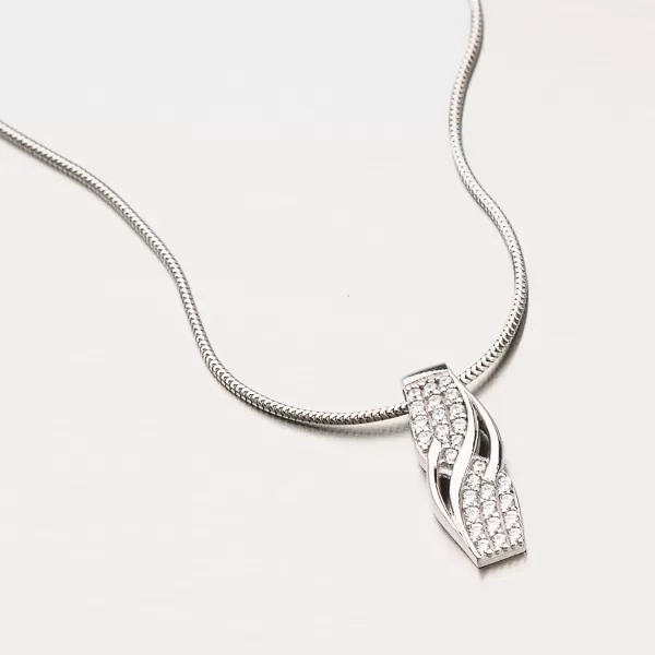 Zlatý prívesok z bieleho zlata 13-247