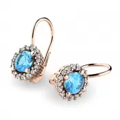 Luxusné náušnice s diamantmi 10925-CV-DIA-TPZ