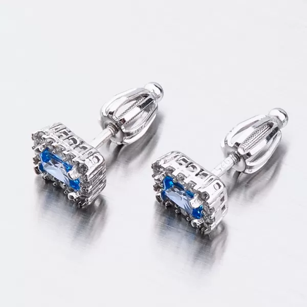 Strieborné náušnice kôstky UPST-121524S