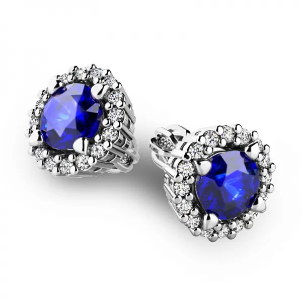 Luxusné náušnice s diamantmi 10926-B-DIA-SAF