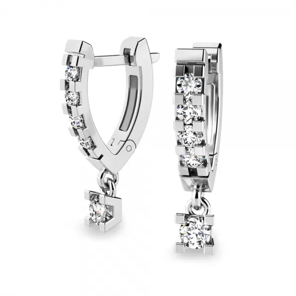 Náušnice s briliantmi 10900-B-DIA
