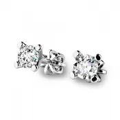 Dámske náušnice biele zlato 585/1000 prírodný diamant 0,150 ct G/SI 10832-B-DIA