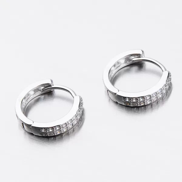 Strieborné kruhy so zirkónmi UCST-121584