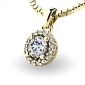 Luxusný prívesok s diamantmi 10927-ZL-DIA