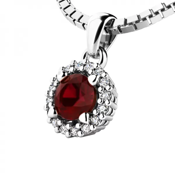 Dámsky prívesok prírodný diamant 0,50 ct G/SI 10927-B-GRA