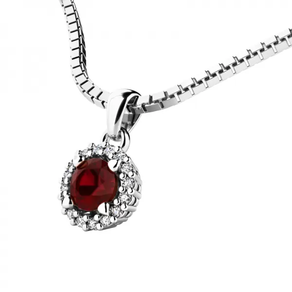 Dámsky prívesok prírodný diamant 0,50 ct G/SI 10927-B-GRA