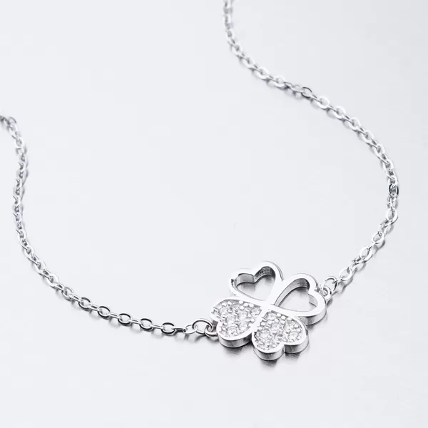 Strieborný náramok so zirkónmi BST-14408