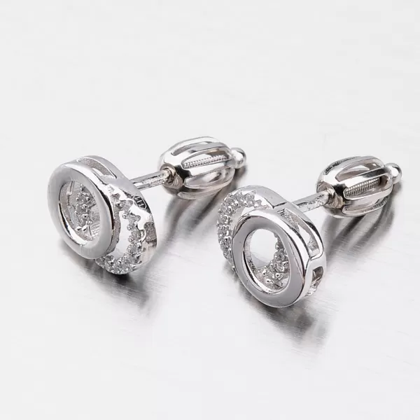 Strieborné náušnice kôstky UPST-121550S