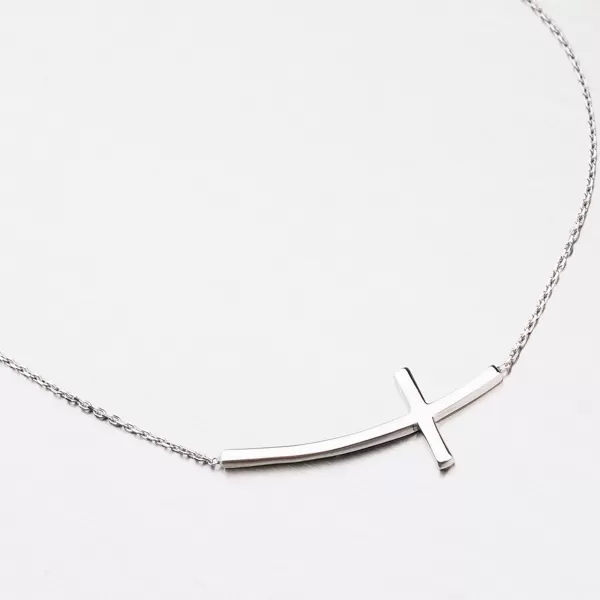 Zlatý náhrdelník s krížom na ležato 45-1865