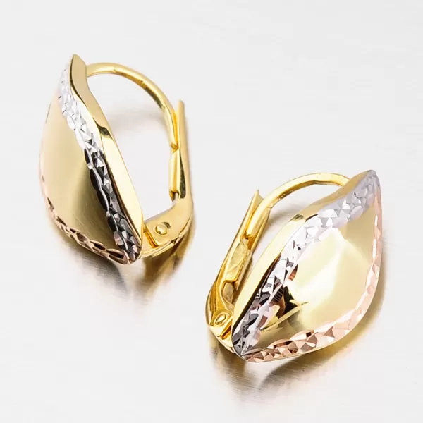 Visiace náušnice - zlato 585 42-32175