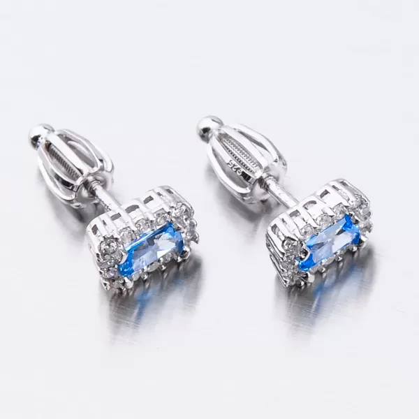 Strieborné náušnice kôstky UPST-121524S