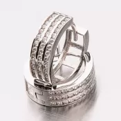 Zlaté kruhy so zirkónmi 12-380