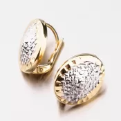 Dámske náušnice zlatý mix 585 visiace 42-32078