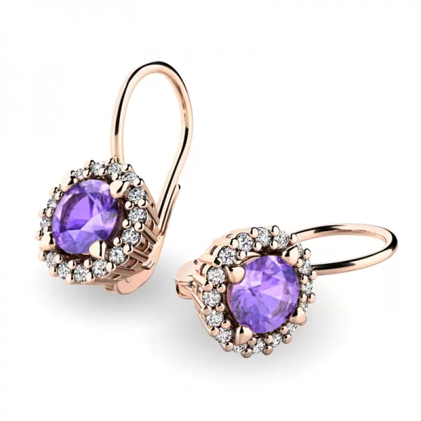 Luxusné náušnice s diamantmi 10925-B-DIA-TAN