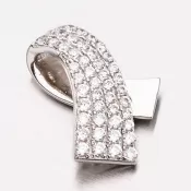 Strieborný prívesok so zirkónmi PXX07130044