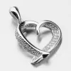 Strieborné srdce so zirkónmi HST-13109