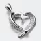 Strieborné srdce so zirkónmi HST-13109