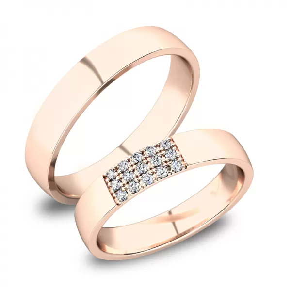Zlaté snubné prstene SP-61088B