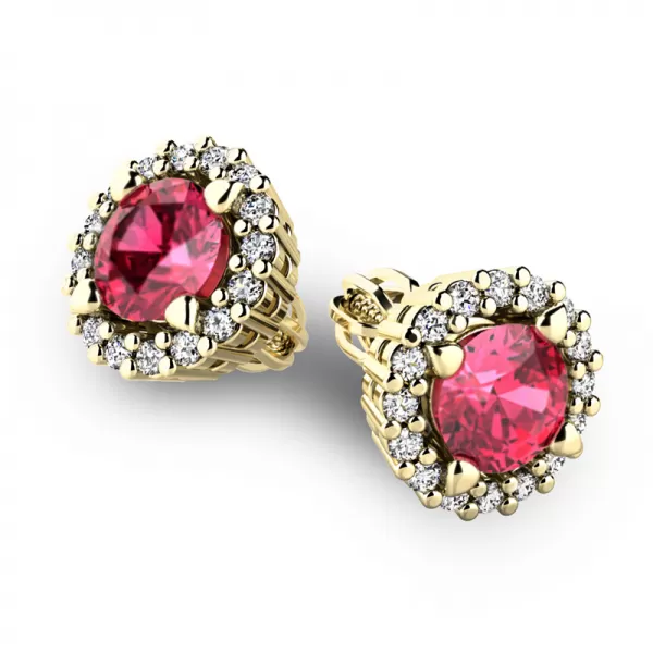 Luxusné náušnice s diamantmi 10926-ZL-DIA-TUR