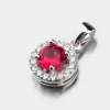 Strieborný prívesok s rubínom HST-13257