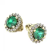 Luxusné náušnice s diamantmi 10926-ZL-DIA-SMAR