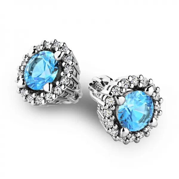 Luxusné náušnice s diamantmi 10926-B-DIA-TPZ