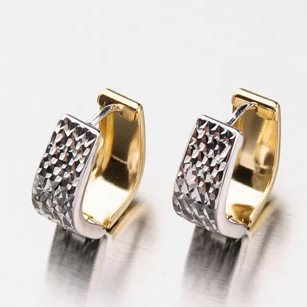 Dámske náušnice zlatý mix 585 42-3936