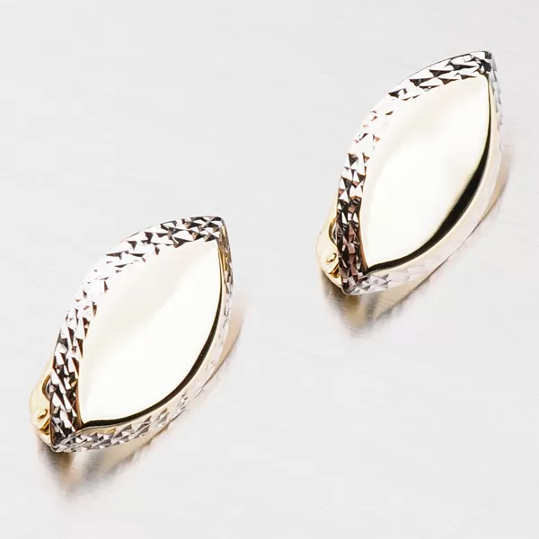 Dámske náušnice zlatý mix 585 visiace 42-31719