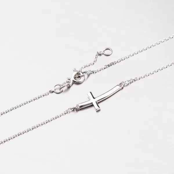 Dámsky náhrdelník biele zlato 585 15-018