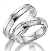 Strieborné snubné prstene so zirkónmi SP-SI-017