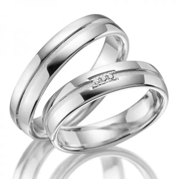 Strieborné snubné prstene so zirkónmi SP-SI-017