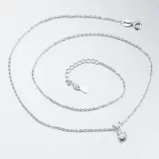 Náhrdelník so zirkónom SST-151034